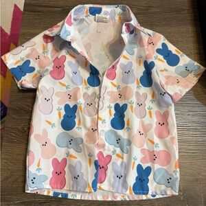 Colorful Bunny Print Kids Shirt